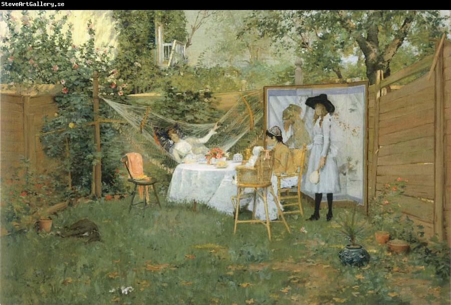 William Merritt Chase The Open-Air Breakfast